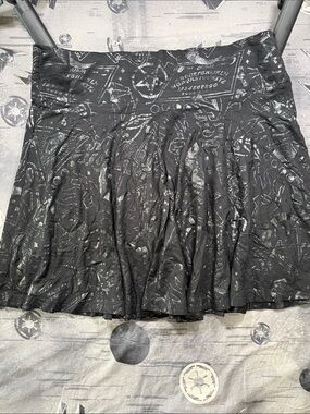 KILLSTAR GRAVE GIRL SKATER SKIRT SZ XL